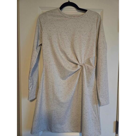 Loft Cream colored basic sweatshirt style dress small - Picture 2 of 7